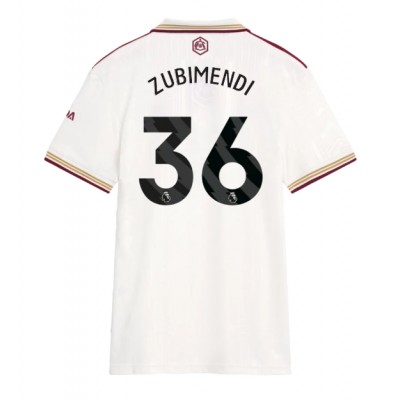 Fotballdrakt Dame Arsenal Martin Zubimendi #36 Tredjedrakt 2025-26 Kortermet Fotballdrakt Dame Arsenal Martin Zubimendi #36 Tredjedrakt 2025-26 Kortermet